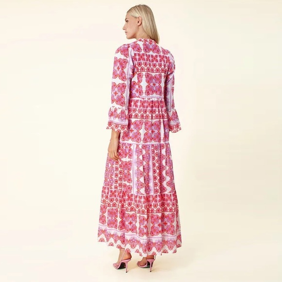 NWOT - Hale Bob - Leela Voile Maxi - Red - Picture 2 of 15